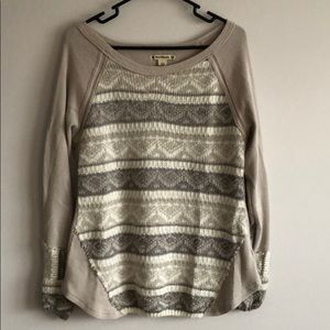 Large sweater/thermal top